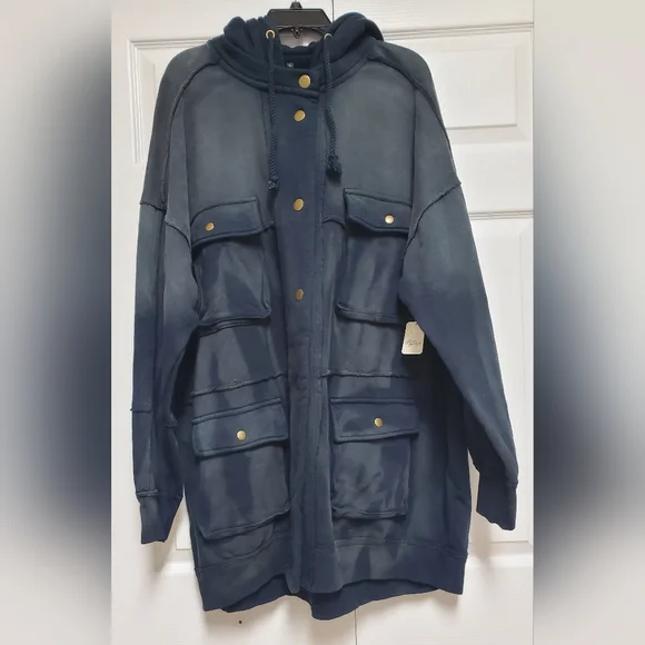 Free People We The Free Hoodie/Navy - Picture 9 of 16